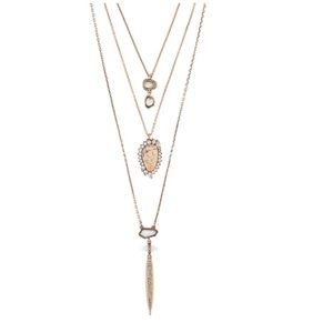Chloe + Isabel Jewelry - Chloe and Isabel African Plains 3-Row Necklace Chloe + Isabel Jewelry - Chloe and Isabel African Plains 3-Row Necklace